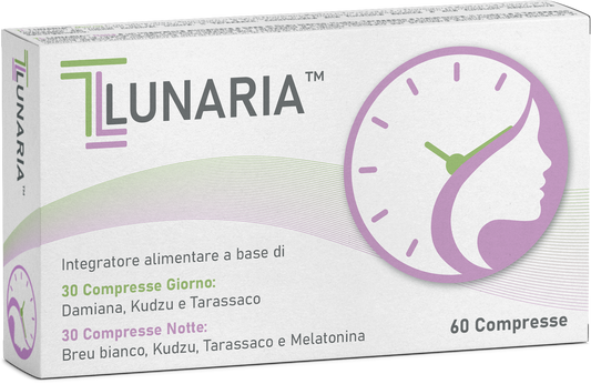 Scatola dell'integratore TL Lunaria da 60 compresse pronta per l'acquisto.